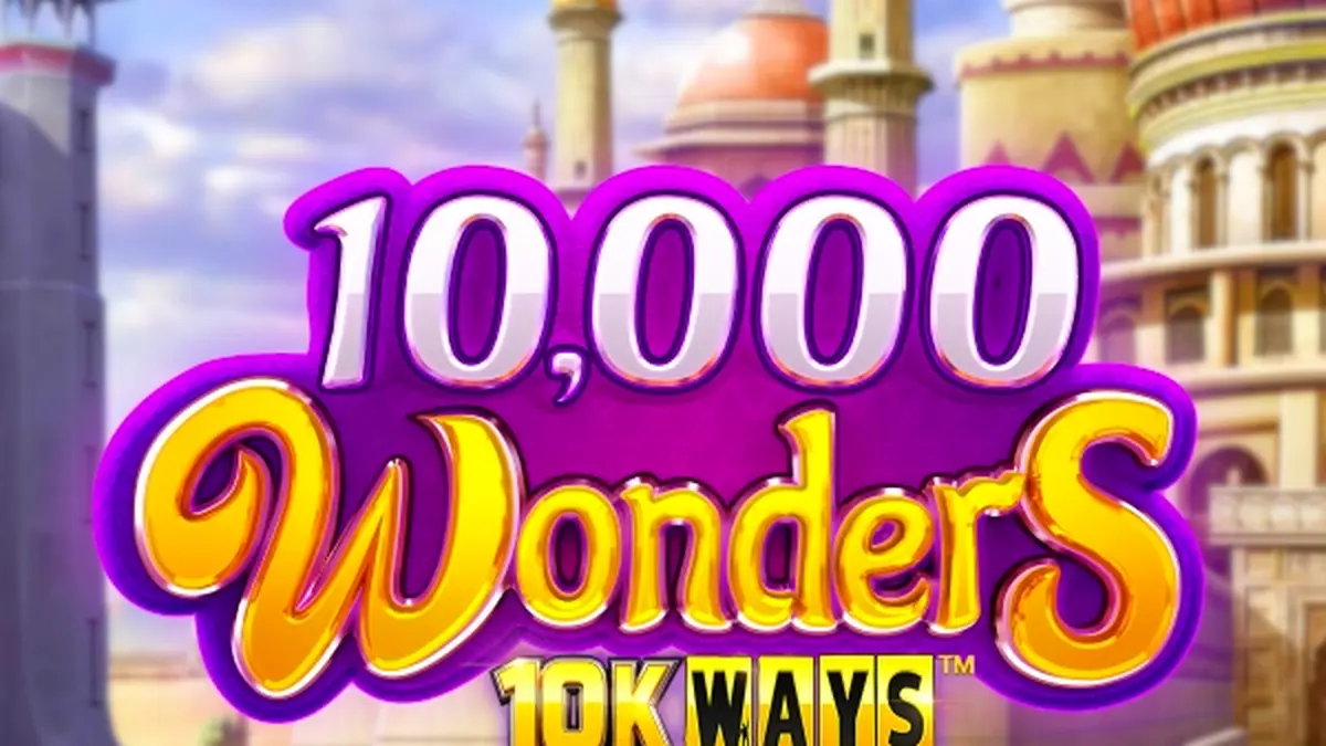 Visual neon dari mesin slot 10,000 Wonders 10K Ways